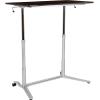 Flash Furniture Merritt Sit-Down, Stand-Up Black Computer Ergonomic Desk with 37.375″W Top (Adjustable Range 29″ – 40.75″)(Dark Wood Grain)