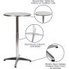 Flash Furniture Metal Bar Table – Aluminum Patio Table – Mellie 23.5″H Round Bar Height Table – Indoor/Outdoor – Black(Aluminum)