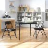 Flash Furniture Mindy Kids 3-Piece Folding Square Table and Chairs Set for Daycare and Classrooms, Children’s Activity Table/Chairs Set, Multicolor(Black)