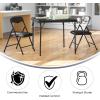 Flash Furniture Mindy Kids 3-Piece Folding Square Table and Chairs Set for Daycare and Classrooms, Children’s Activity Table/Chairs Set, Multicolor(Black)
