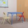 Flash Furniture Mindy Kids 3-Piece Folding Square Table and Chairs Set for Daycare and Classrooms, Children’s Activity Table/Chairs Set, Multicolor(Blue)