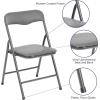 Flash Furniture Mindy Kids 3-Piece Folding Square Table and Chairs Set for Daycare and Classrooms, Children’s Activity Table/Chairs Set, Multicolor(Grey)