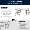 Flash Furniture Mindy Kids 3-Piece Folding Square Table and Chairs Set for Daycare and Classrooms, Children’s Activity Table/Chairs Set, Multicolor(Printed)