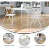 Flash Furniture Mindy Kids 3-Piece Folding Square Table and Chairs Set for Daycare and Classrooms, Children’s Activity Table/Chairs Set, Multicolor(White)