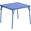 Flash Furniture Mindy Kids Colorful 3 Piece Folding Table and Chair Set & Mindy Kids Blue Folding Table