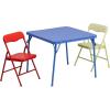 Flash Furniture Mindy Kids Colorful 3 Piece Folding Table and Chair Set & Mindy Kids Blue Folding Table