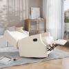 Flash Furniture Omma Swivel Glider Rocking Recliner, Manual Wingback Recliner with 360 Degree Swivel, for Living Room, Bedroom, or Nursery, Upholstered, Cream(Cream)