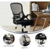 Flash Furniture Porter High Back Black Mesh Ergonomic Swivel Office Chair with Black Frame and Flip-up Arms(Black)