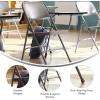 Flash Furniture Ralph Premium Steel Folding Chair with Left Handed Tablet Arm(Set of 2)