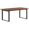Flash Furniture Redmond Conference Table with U-Frame Base, Commercial Water and Scratch Resistant Laminate Finish, PVC Edge, Heavy Duty Steel Frame, 72×36, Walnut(Walnut)