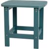 Flash Furniture Savannah Adirondack Rocking Chair & Side Table Set – Sea Foam Polystyrene – Stainless Steel Hardware – All-Weather – Indoor/Outdoor Use