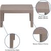 Flash Furniture Seneca Light Gray Faux Rattan Coffee Table