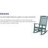 Flash Furniture Set of 2 Winston All-Weather Rocking Chair in Red Faux Wood(Teal)