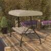 Flash Furniture Tellis 3-Seat Outdoor Steel Converting Patio Swing Canopy Hammock with Cushions / Outdoor Swing Bed (Gray)(Tan)