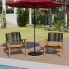Flash Furniture Universal Black Cement Patio Umbrella Base with Weatherproof Plastic Polymer Coating – 19.25″ Diameter(Bronze)