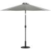 Flash Furniture Universal Black Cement Patio Umbrella Base with Weatherproof Plastic Polymer Coating – 19.25″ Diameter(Gray)