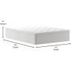 Flash Furniture Vista Hospitality Grade Commercial Mattress in a Box 14 Inch, Premium Memory Foam Hybrid Pocket Spring Mattress, Reinforced Edge Support, Queen, White(Queen)