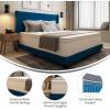Flash Furniture Vista Hospitality Grade Commercial Mattress in a Box 14 Inch, Premium Memory Foam Hybrid Pocket Spring Mattress, Reinforced Edge Support, Queen, White(King)