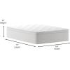 Flash Furniture Vista Hospitality Grade Commercial Mattress in a Box 14 Inch, Premium Memory Foam Hybrid Pocket Spring Mattress, Reinforced Edge Support, Queen, White(Full)