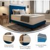 Flash Furniture Vista Hospitality Grade Commercial Mattress in a Box 14 Inch, Premium Memory Foam Hybrid Pocket Spring Mattress, Reinforced Edge Support, Queen, White(Queen)