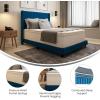Flash Furniture Vista Hospitality Grade Commercial Mattress in a Box 14 Inch, Premium Memory Foam Hybrid Pocket Spring Mattress, Reinforced Edge Support, Queen, White(Full)