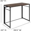 Flash Furniture Walker Rustic Home Office Folding Computer Desk – 40″