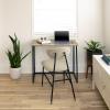 Flash Furniture Walker Small Rustic Natural Home Office Folding Computer Desk – 36″(Set of 1)