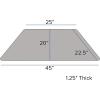 Flash Furniture Wren 22.5”W x 45”L Trapezoid Grey HP Laminate Activity Table – Standard Height Adjustable Legs(Grey)