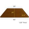 Flash Furniture Wren 22.5”W x 45”L Trapezoid Grey HP Laminate Activity Table – Standard Height Adjustable Legs(Oak)