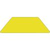 Flash Furniture Wren 22.5”W x 45”L Trapezoid Grey HP Laminate Activity Table – Standard Height Adjustable Legs(Yellow)