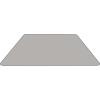 Flash Furniture Wren 29”W x 57”L Trapezoid Oak HP Laminate Activity Table – Standard Height Adjustable Legs(Grey)