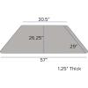 Flash Furniture Wren 29”W x 57”L Trapezoid Oak HP Laminate Activity Table – Standard Height Adjustable Legs(Grey)