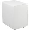 Flash Furniture Wren Ergonomic 3-Drawer Mobile Locking Filing Cabinet with Anti-Tilt Mechanism & Letter/Legal Drawer, White with Red Faceplate(White and Red)
