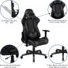 Flash Furniture X30 Gaming Chair Racing Office Ergonomic Computer Chair with Fully Reclining Back and Slide-Out Footrest in Gray LeatherSoft(Grey)