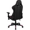 Flash Furniture X30 Gaming Chair Racing Office Ergonomic Computer Chair with Fully Reclining Back and Slide-Out Footrest in Gray LeatherSoft(Purple)