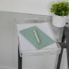 Martha Stewart Brody Acrylic Letter Tray, Letter Organizer Desk Tray, File Organizer Tray for Magazines, Folders, Notebooks, Desk Accessories, 12.75″ x 8.75″, Clear