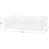 Martha Stewart Brody Desk Organizer with Drawer, Stackable Plastic Desk Storage Box, Organizer for Office, Bathroom, Countertop or Dorm, 6″ x 7.5″, 2 Pack, Clear(12.75″ x 7.75″)