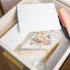 Martha Stewart Brody Plastic Storage Organizer Bins with Engineered Wood Lids for Home Office,-Kitchen, or-Bathroom, 3 Pack, 2-Small/1-Medium, Clear/White(Clear/Light Natural)