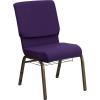 Royal Purple Fabric/Gold Vein Frame