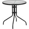 Clear/Black Rattan