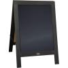 Flash Furniture Canterbury Magnetic Chalkboard Sign – Robin Blue Wood Frame – 30″ x 20″ – Freestanding Double Sided Magnetic Chalkboard Surface – Indoor/Outdoor(Black)