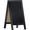 Flash Furniture Canterbury Magnetic Chalkboard Sign Set – Whitewashed Wood Frame – 48″ x 24″ – Indoor/Outdoor – Includes 8 Chalk Markers, 10 Stencils, 2 Magnets(Black)