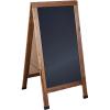 Flash Furniture Canterbury Magnetic Chalkboard Sign Set – Whitewashed Wood Frame – 48″ x 24″ – Indoor/Outdoor – Includes 8 Chalk Markers, 10 Stencils, 2 Magnets(Torched Brown)