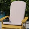 Flash Furniture Charlestown Set of 2 Adirondack Chair Cushions – Cream Fabric Cushions – 2″ Thick Padding – Indoor/Outdoor – Patio Chair Replacement Cushions(Cream)
