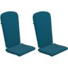 Flash Furniture Charlestown Set of 2 Adirondack Chair Cushions – Cream Fabric Cushions – 2″ Thick Padding – Indoor/Outdoor – Patio Chair Replacement Cushions(Teal)