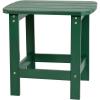 Flash Furniture Charlestown Tiered Commercial Poly Resin Adirondack Side Table – Lime Green – All-Weather – Indoor/Outdoor(Green)