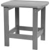 Flash Furniture Charlestown Tiered Commercial Poly Resin Adirondack Side Table – Lime Green – All-Weather – Indoor/Outdoor(Grey)