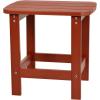 Flash Furniture Charlestown Tiered Commercial Poly Resin Adirondack Side Table – Lime Green – All-Weather – Indoor/Outdoor(Red)