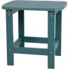 Flash Furniture Charlestown Tiered Commercial Poly Resin Adirondack Side Table – Lime Green – All-Weather – Indoor/Outdoor(Sea Foam)