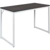 Flash Furniture Clifton Modern Office Computer Desk with Top and Bottom Storage Shelves, Small Computer Desk for Home Office, 28″W, Black(Rustic Gray)